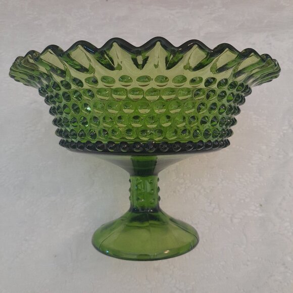 Fenton Other - VTG Fenton Hobnail Footed Compote